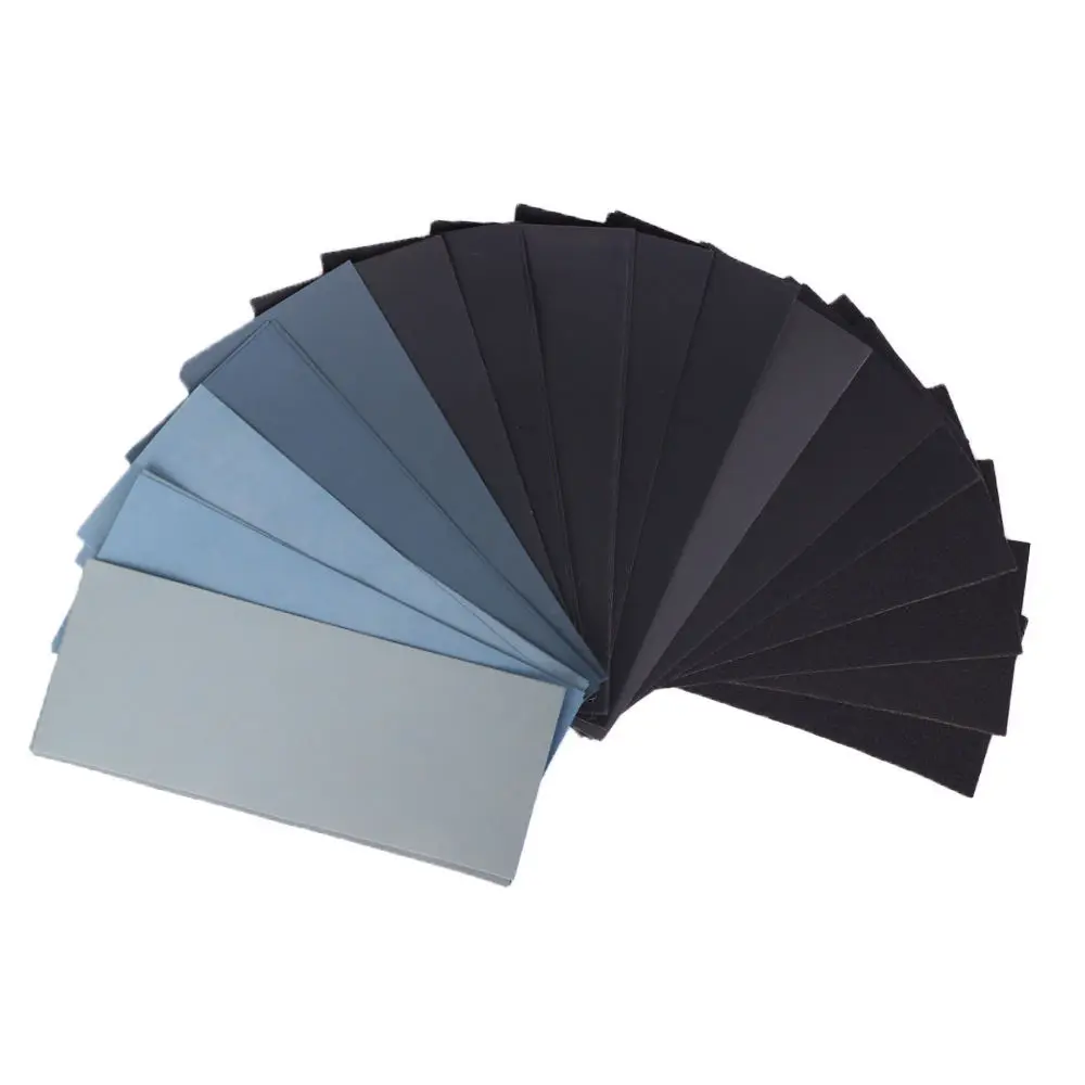 15 18 Sanding Sheets 76x140mm Silicon Carbide Waterproof Abrasive Paper For Wood Crafting Furniture Smoothing Surface Finishing