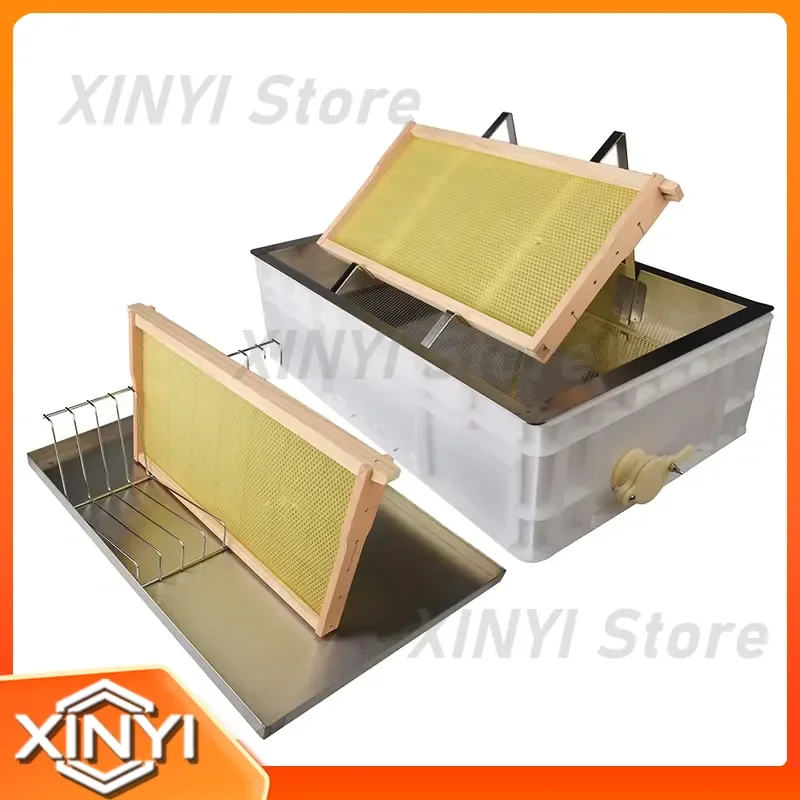 Beehive Frame Honey Comb Stainless Steel Honey Tank and Honey Cutting Tray for Apiculture Supply