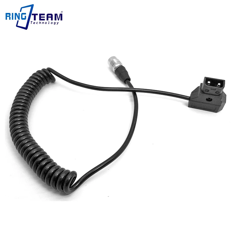 D-Tap To Hirose 4 Pin Connector Power Cable Spiral Coiled Cord for ZOOM F8 F4 Sound Equipment Device 688 633 644