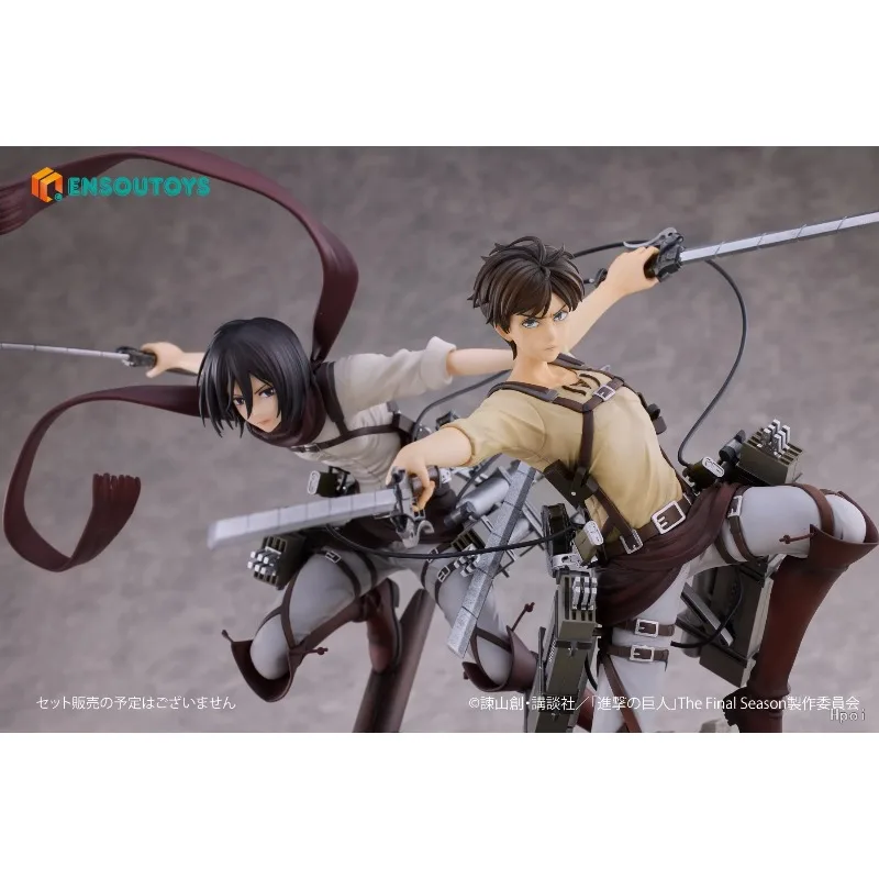 Pre-sale in September 2026 Original ENSOUTOYS Attack on Titan Eren Yeager / Mikasa Ackerman Animation Ornament Statue Collection