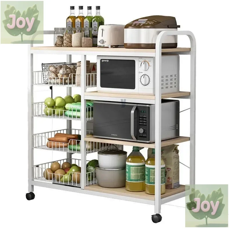 

Kitchen shelves Floor-to-ceiling multi-layer vegetable cutting cooking table Household shelves Pot racks Multifunctional cabinet