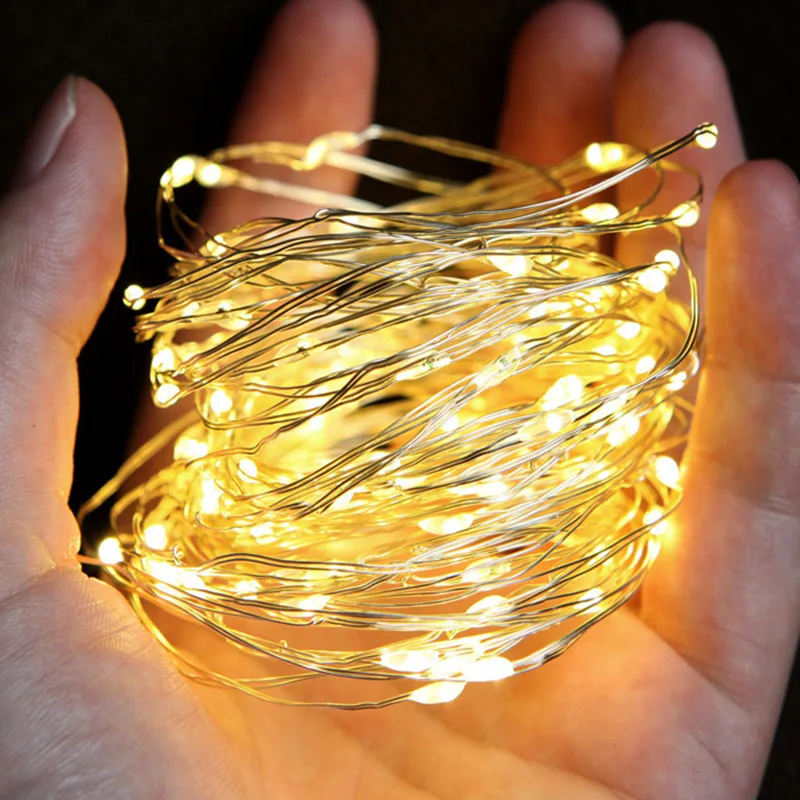 

3/4/5M LED Fairy Lights Copper Wire String Holiday USB Lamp Garland Lighting Strings For Christmas Tree Wedding Party Decoration