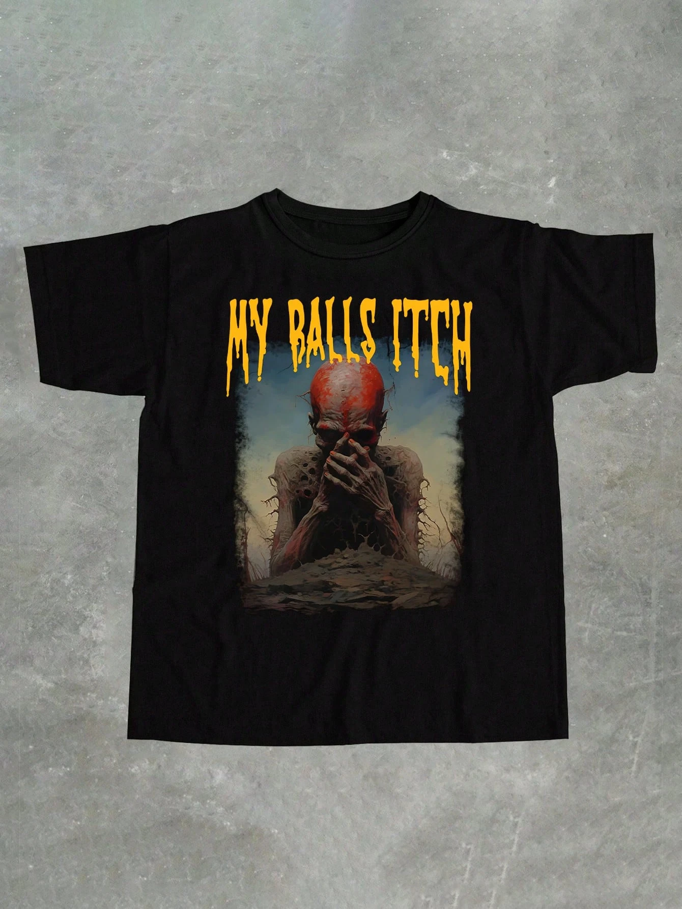 High Street Hip Hop américain rétro Design drôle Y2k haut à manches mi-longues coton été T-shirt à manches courtes pour hommes et femmes