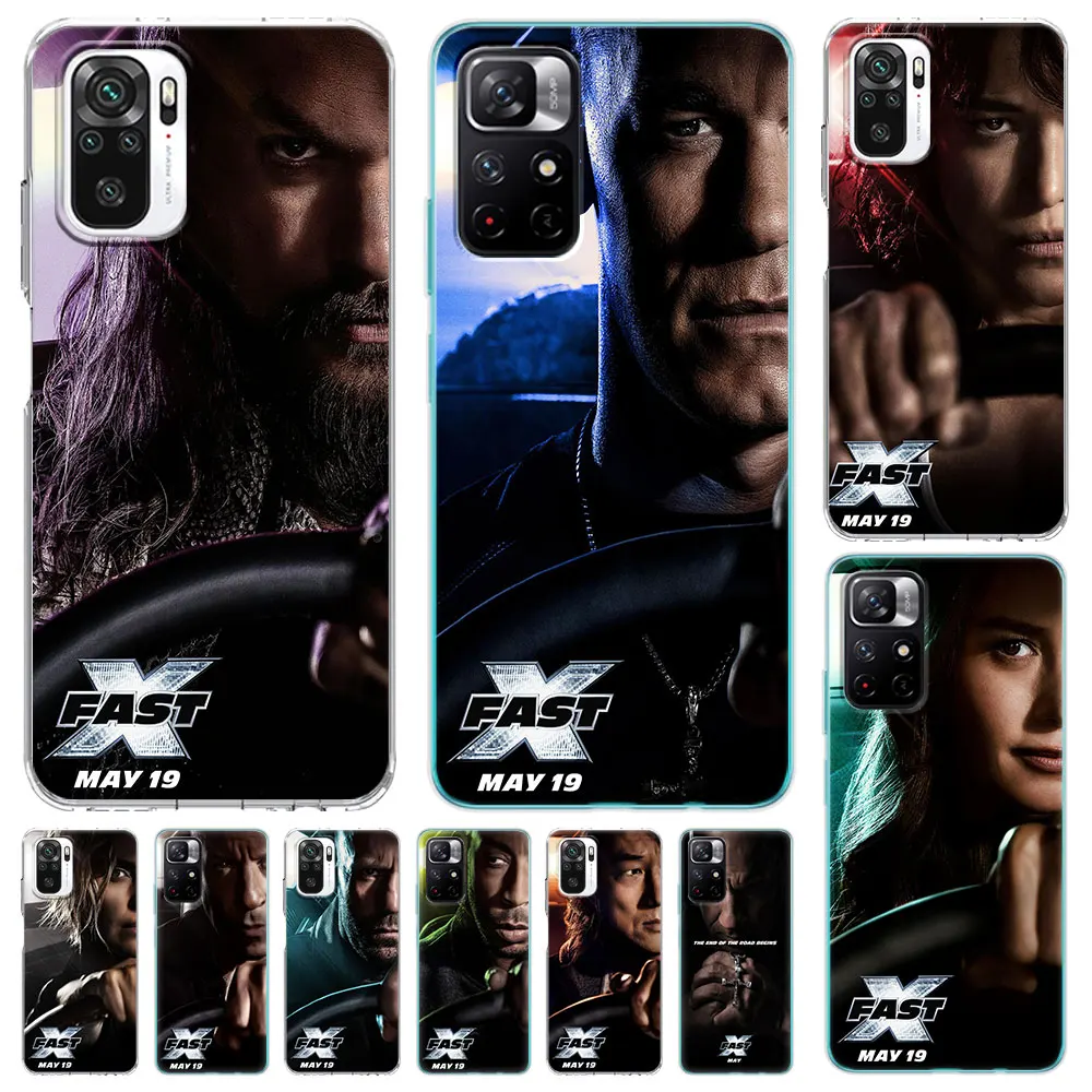 F-Fast and F-Furious Fast X Cover for Xiaomi Redmi Note 12 11 Pro Plus 11S 10 7 8 9 10 10S 8T 9S 9T 11T 11E Soft TPU Phone Case