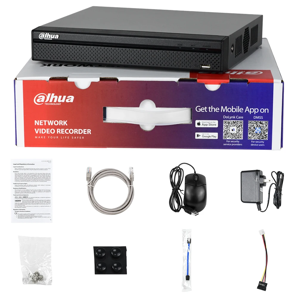 

Dahua NVR4104HS-4KS3 4-канальный 4K NVR без PoE, сетевой видеорегистратор с AI-детектором лиц, поддержка gDmss, SMD, iDmss