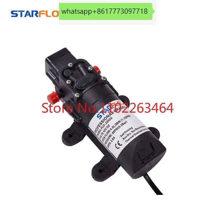Wholesale price list 4LPM 12 volt micro self-priming diaphragm water battery powered sprayer pump