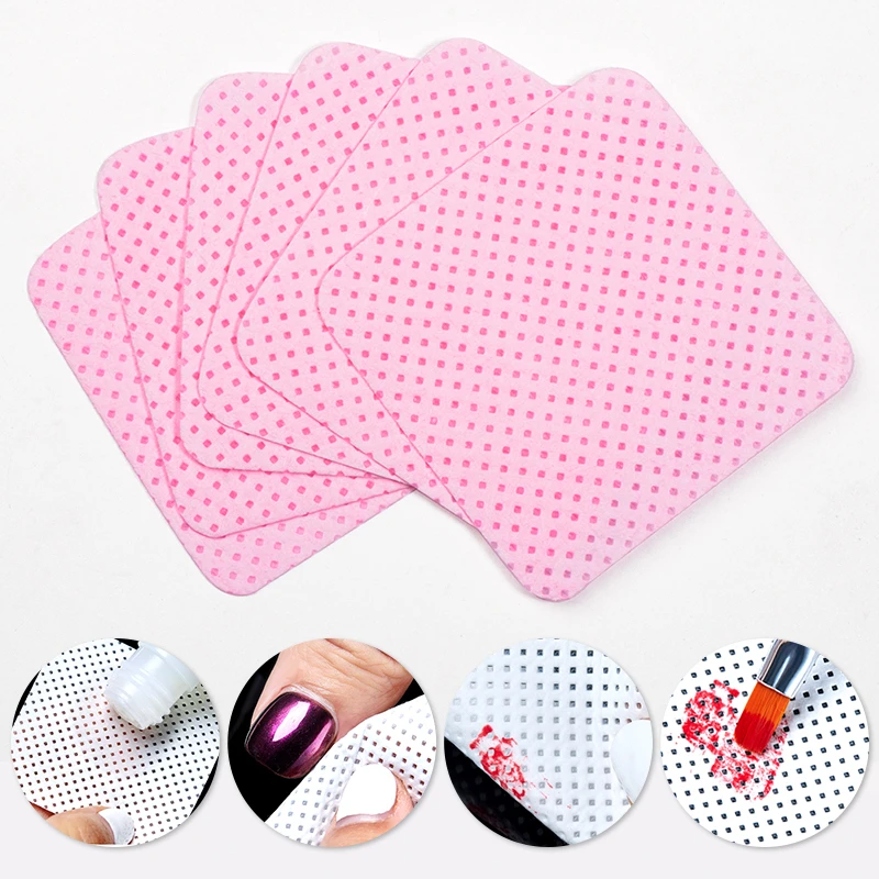 مسمار الفن خالية من الوبر رمش الغراء مناديل ورقة هلام مزيل طلاء الأظافر شهر نظيف من زجاجة الغراء منصات قطنية أدوات تنظيف الجمال #5