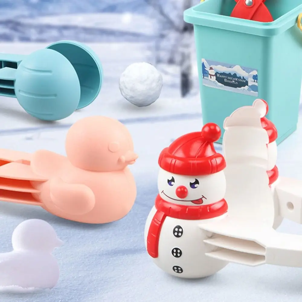 

Montessori Duck Snowball Clip Sports Early Education Dinosaur Snowball Maker Mold Spaceman Lion Sand Making Mould Kids