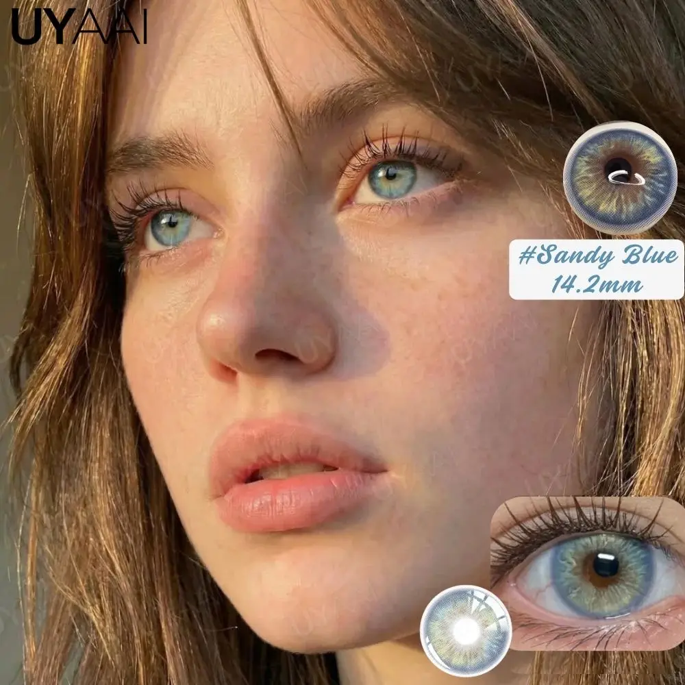 Lentilles de contact UYAAI Beauty Colorcon Water Light Choice, lentilles de contact naturelles pour le maquillage, lentilles de contact bleues, lentilles de contact vertes, cosmétiques