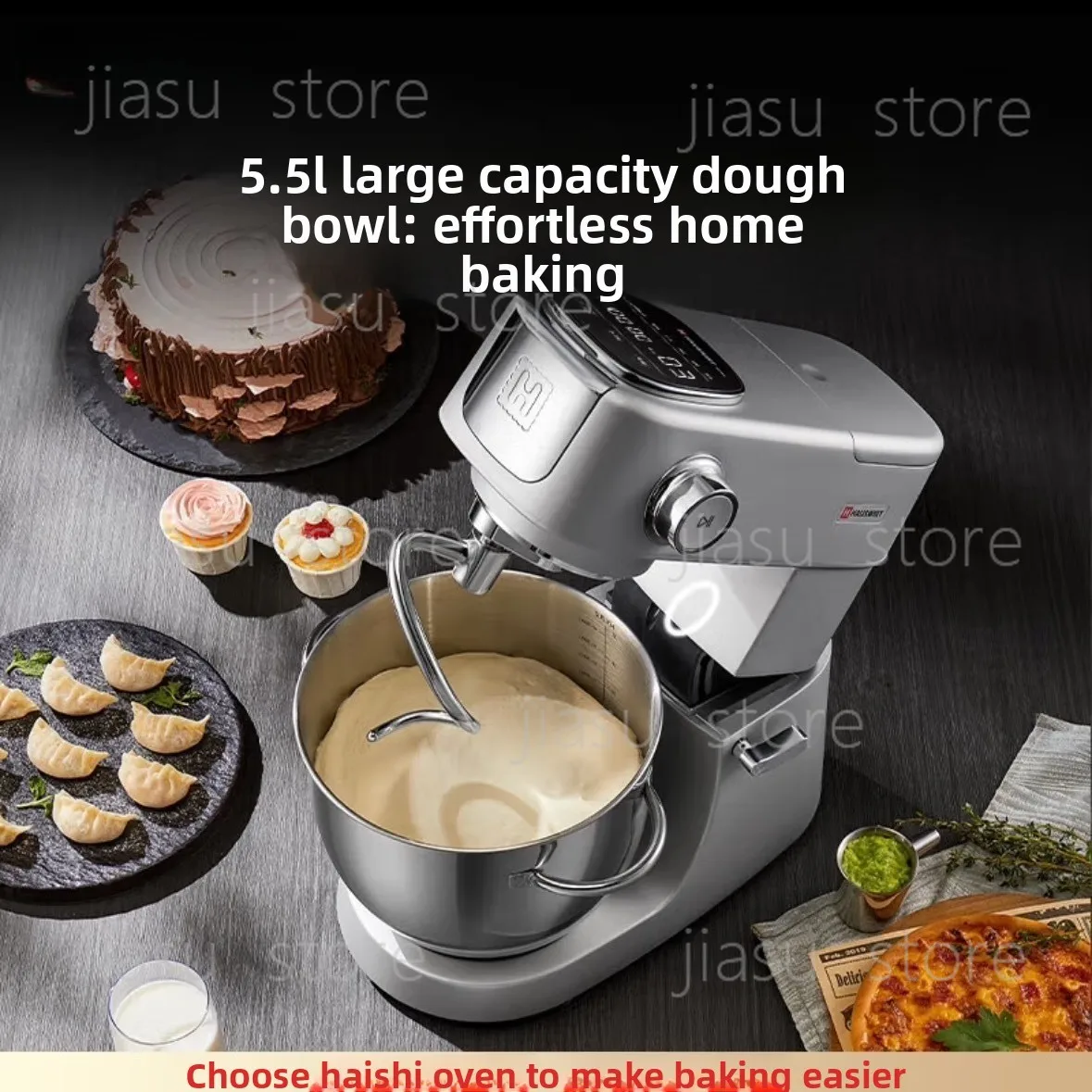 Multifunctional Quiet Chef Machine Electric Dough Mixer Egg Beater Integrated Food Maker