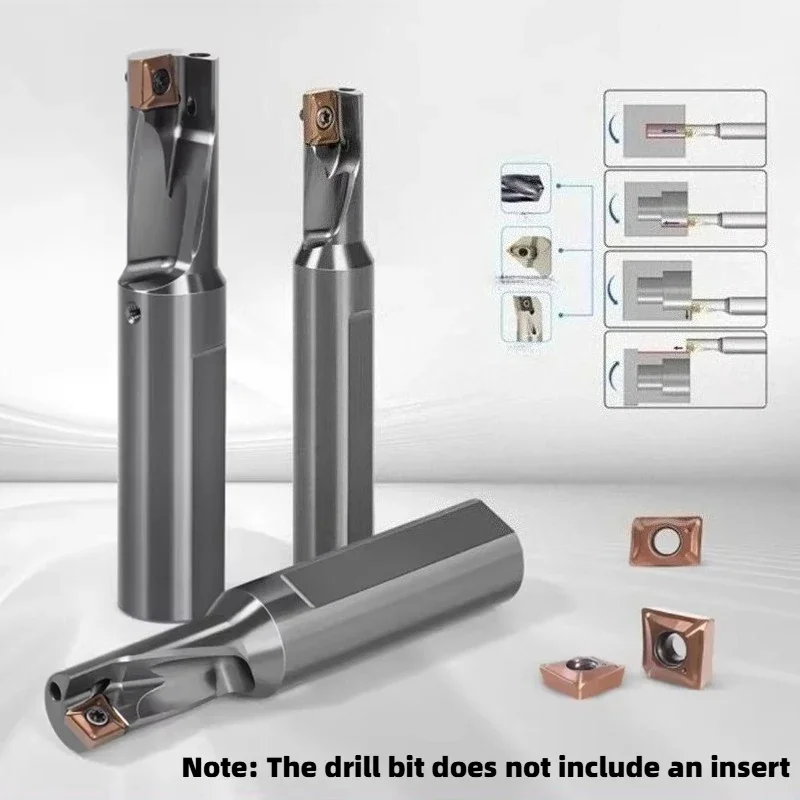 TCAP High Efficiency U Drill 08R 10R 12R 14R 16R 20R 2.25D 3.25D Multi-Function Small Diameter, Single-Edged Fast Drill
