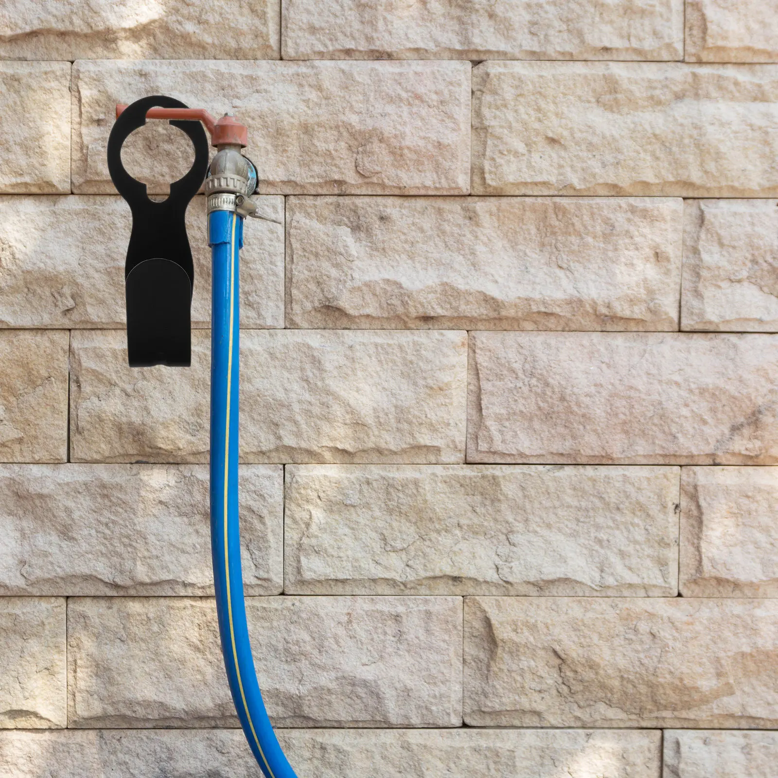 2Pcs Metal Garden Hose Holder Wall Mount Heavy Duty Retractable Hose Rack for Outdoor Patio Car Wash Pool Extension Cord Storage