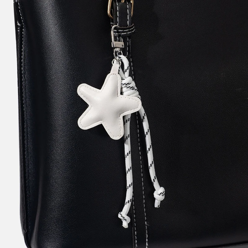 New Cartoon Five-Pointed Star Multi-purpose Handmade Rope Bag Charm Brown Nylon Lanyard Ornament Bag Charm
