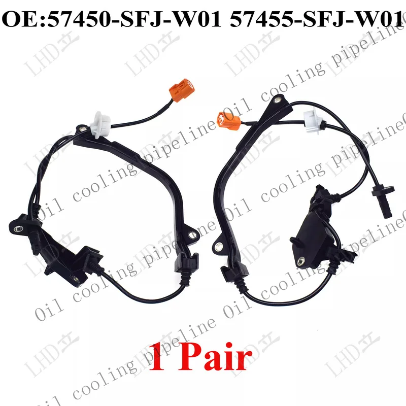 A+ 1 Pair Front LH & RH ABS Wheel Speed Sensors For Honda Odyssey 2005-2008
