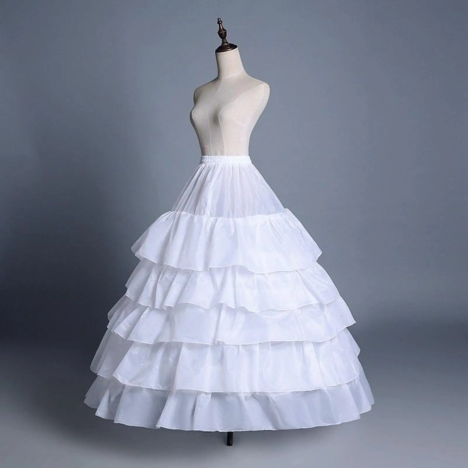 

Кринолин-подъюбник для свадебного платья, 95 см, портативный, элегантный, на 4 обручах