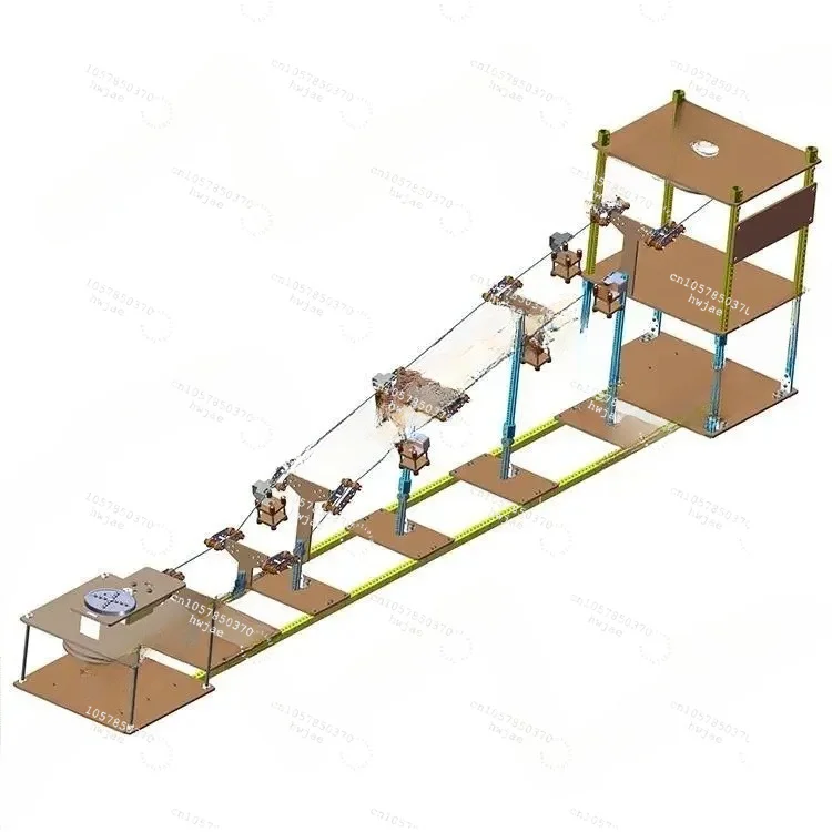 small production handmade popular science model materials Sightseeing cable car, scientific experiment technology