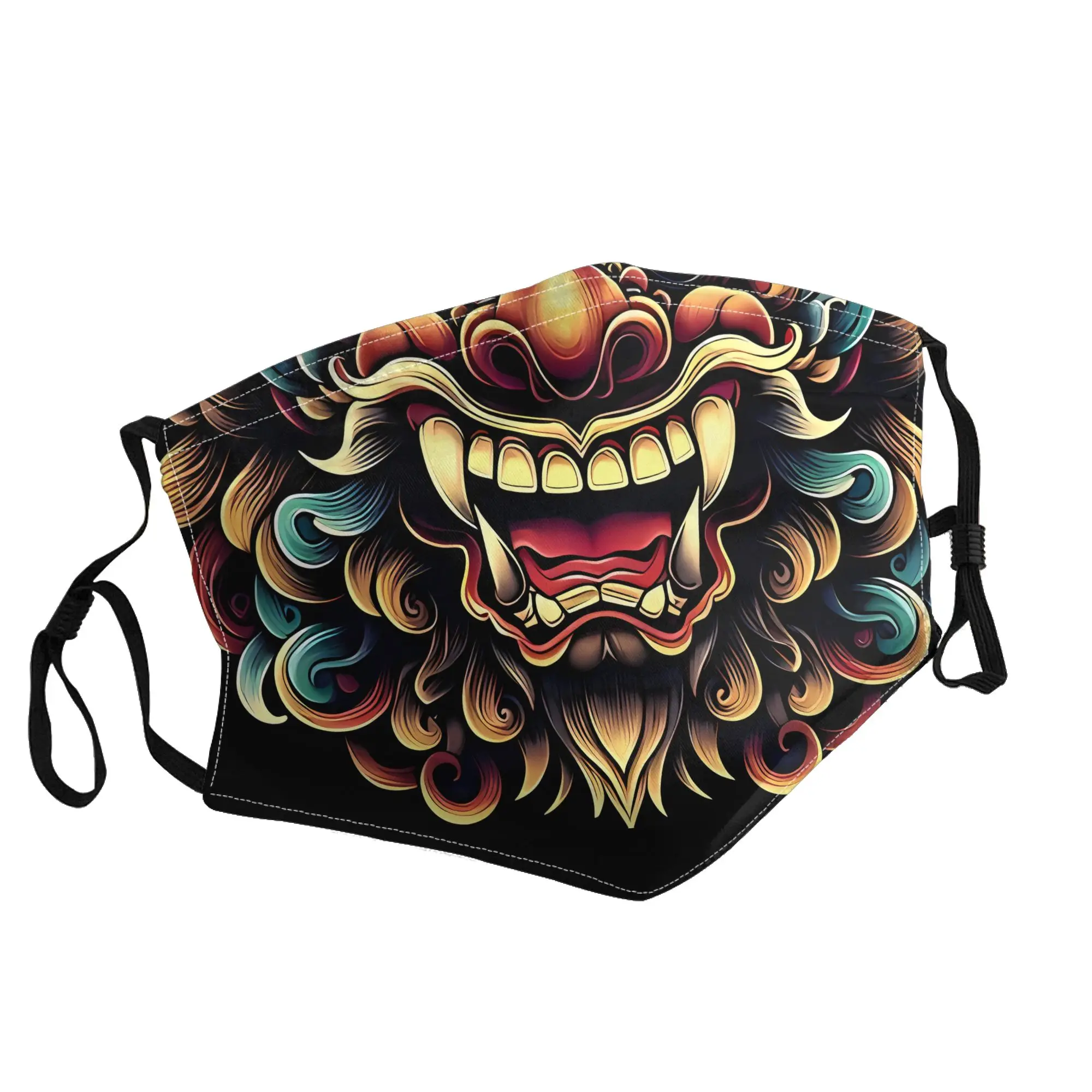 

Balinese Barong Mask Unisex Outdoor Fashion Printed