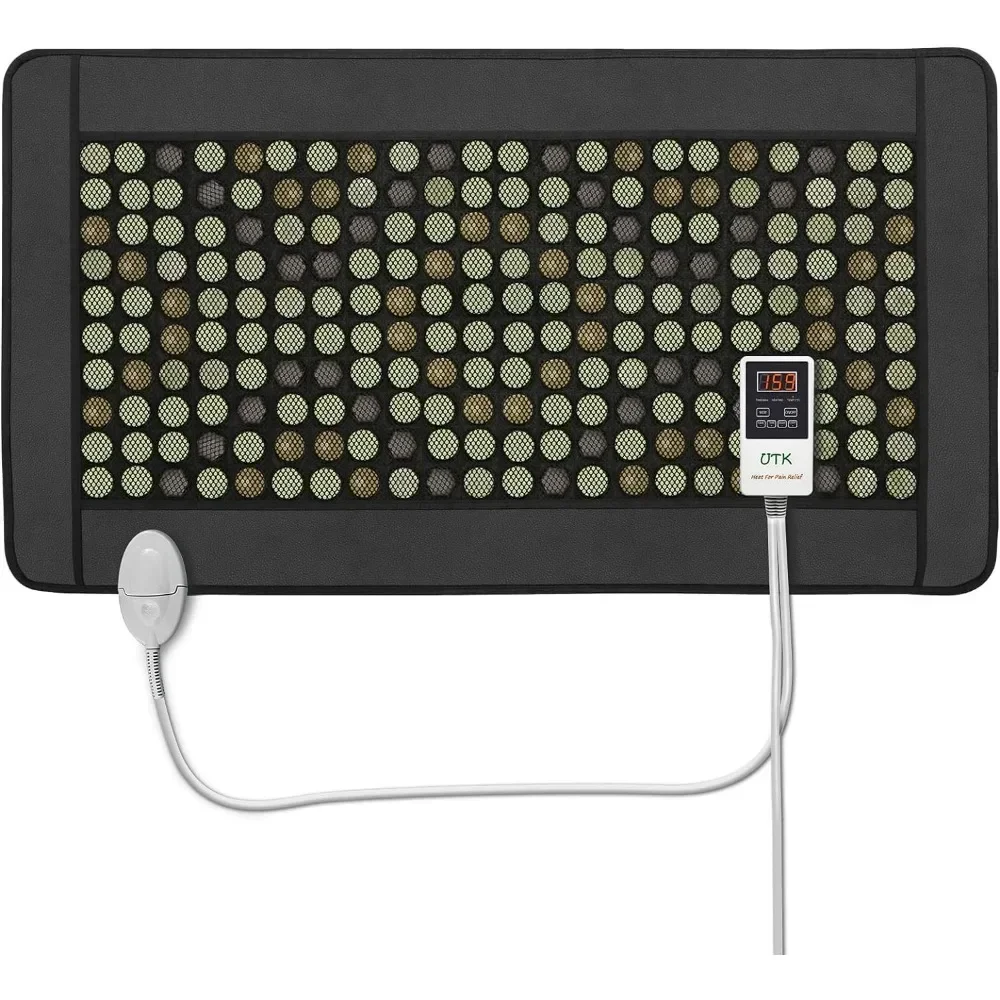 UTK Quantum Wave Heating Mat,Infrared Heating Pad,32 Passive Magnet Stones,40 Tourmaline Stones, Electric Blankets