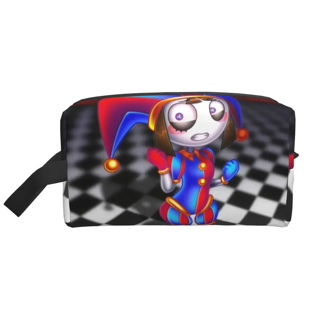 Amazing Circus Cartoon Games Digital Makeup Bag Women Travel Cosmetic Organizer Kawaii Pomni Storage Toiletry Bags