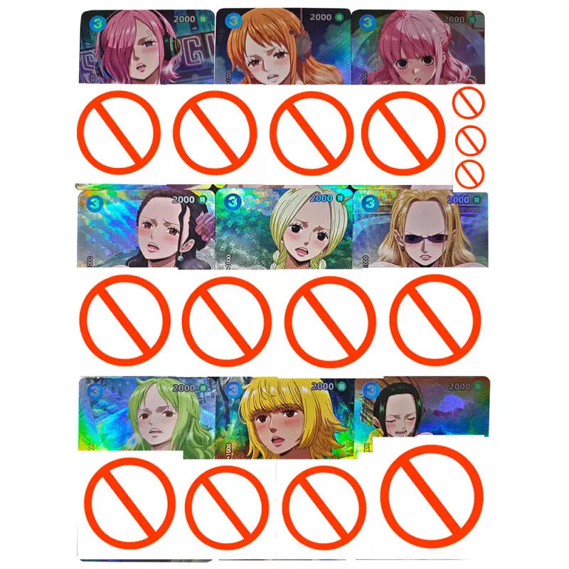 9pcs/set One Piece Bubble Hot Spring Series Nefertari D. Vivi DIY self-made Color Flash Card Anime Game Collection Card 63*88mm