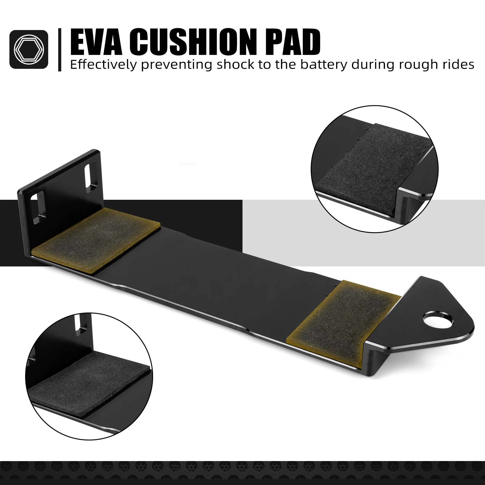 

NICECNC For Suzuki DRZ400S 2000-2024 Aluminum Battery Hold Down Bracket DRZ400 E S SM DRZ400E DRZ400SM DRZ 400E 400S 400SM 00-24