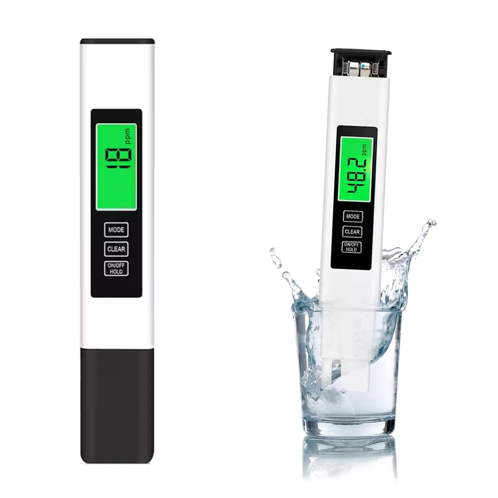 4-in-1 Portable Water Tester TDS Meter EC Meter & Temperature Meter for Drinking Water/Aquariums/Hydroponics/Pools