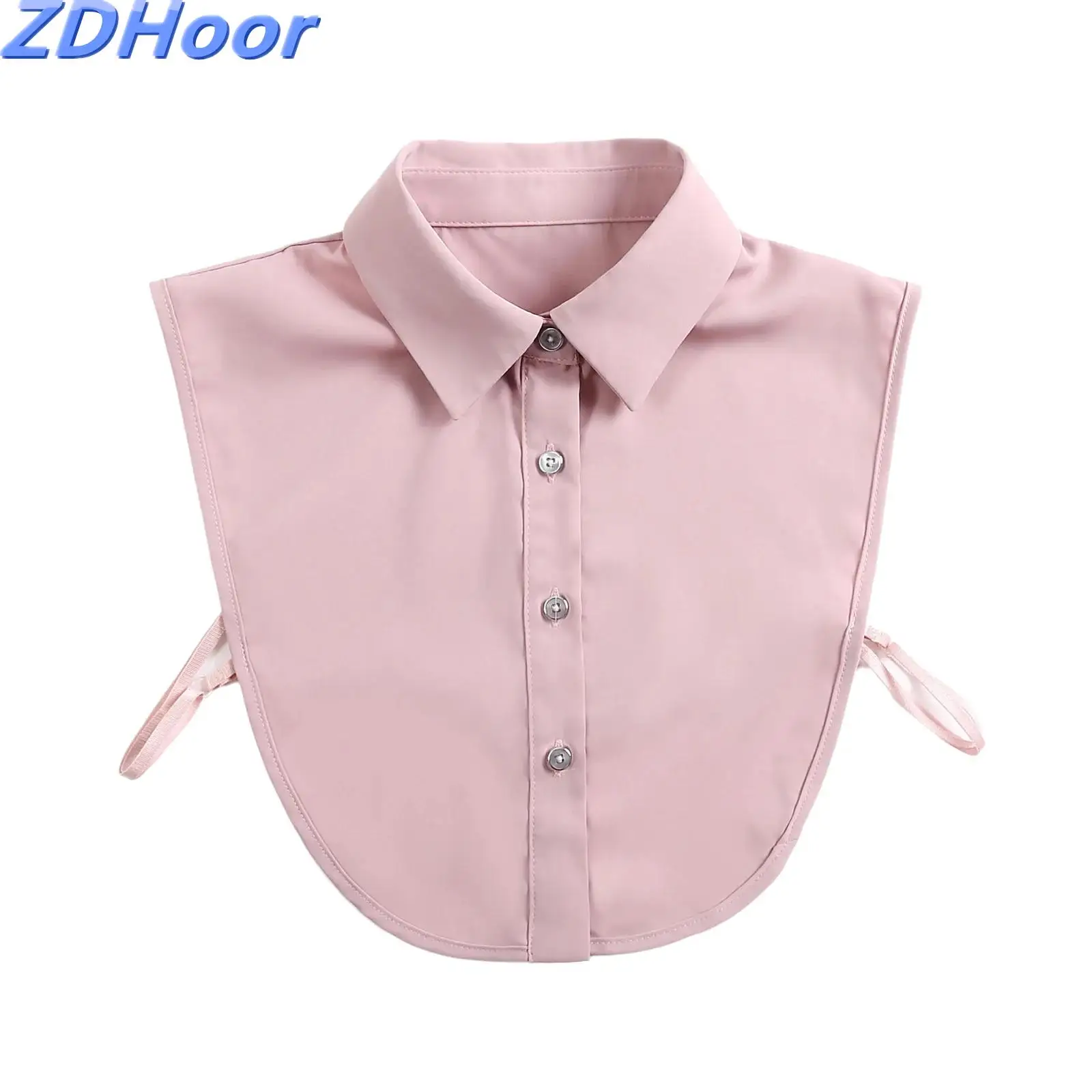 

Мужская и женская блузка со съемным воротником, отложной воротник на пуговицах, искусственный воротник, фальш-воротник, имитация полупердевки.