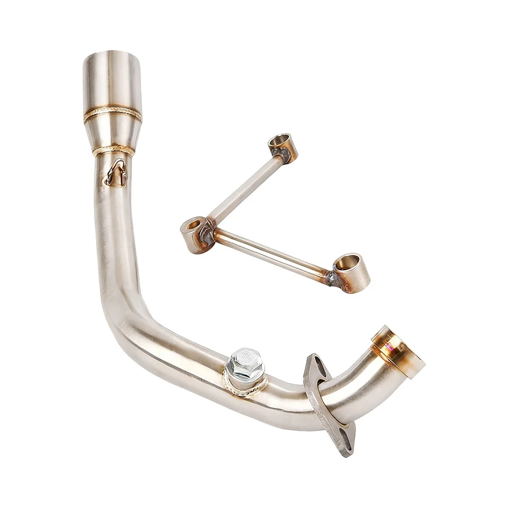 Auspuffanlagen Slip On für Yamaha Zuma 125 BWS 125 Motorrad Auspuff Vorderes Verbindungsrohr Schalldämpfer Endrohre Auspuffrohre – Detail 6