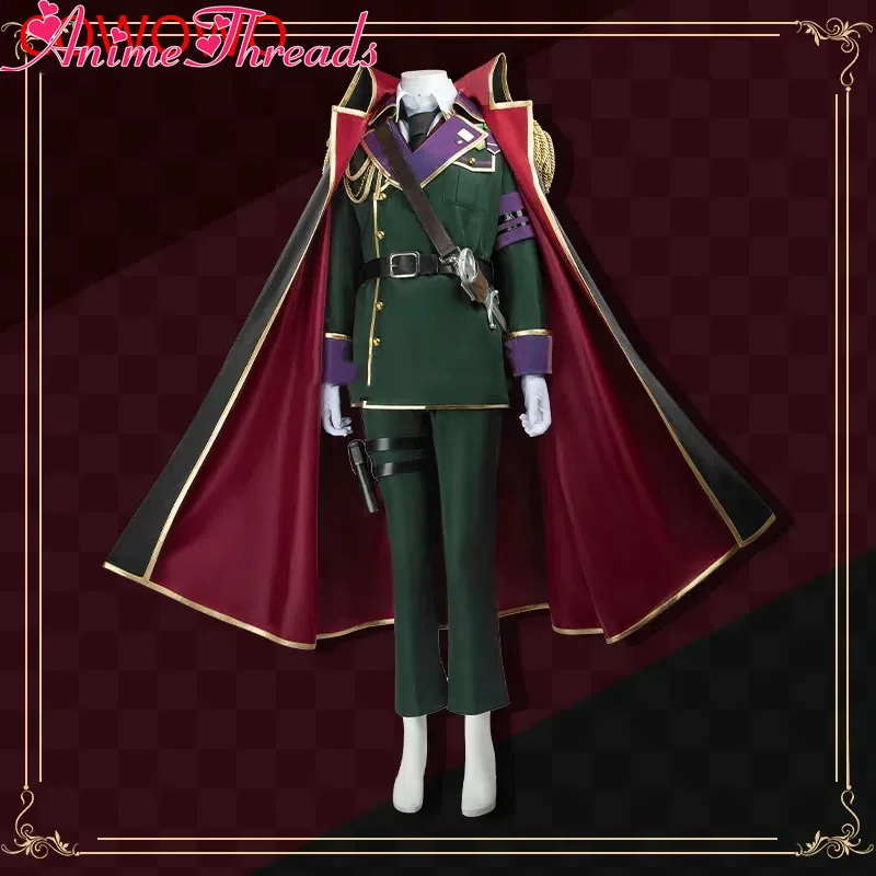 

Костюм для косплея Nijisanji Kenmochi Toya (Vtuber), военная форма, наряд для ролевых игр на Хэллоуин