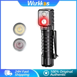 Wurkkos HD15R 18650 мощный перезаряжаемый светодиодный фонарик 1150LM рыбалка фара IP68 Power Bank EDC факел магнитный хвост крышка