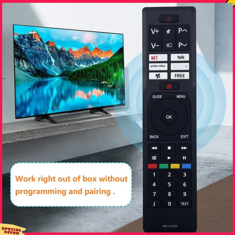 A39M reemplaza el control remoto RM-C3266 para el control remoto de TV LCD JVC RM-C3266