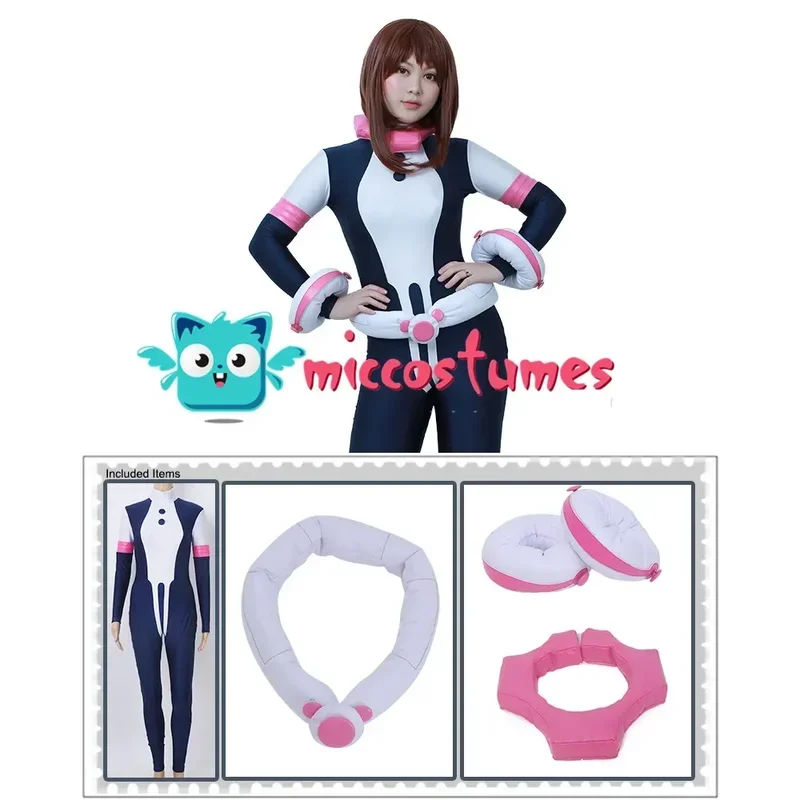 Miccostumes Women's Anime Hero Cosplay Suit Costume with Waist Piece and Neckwear