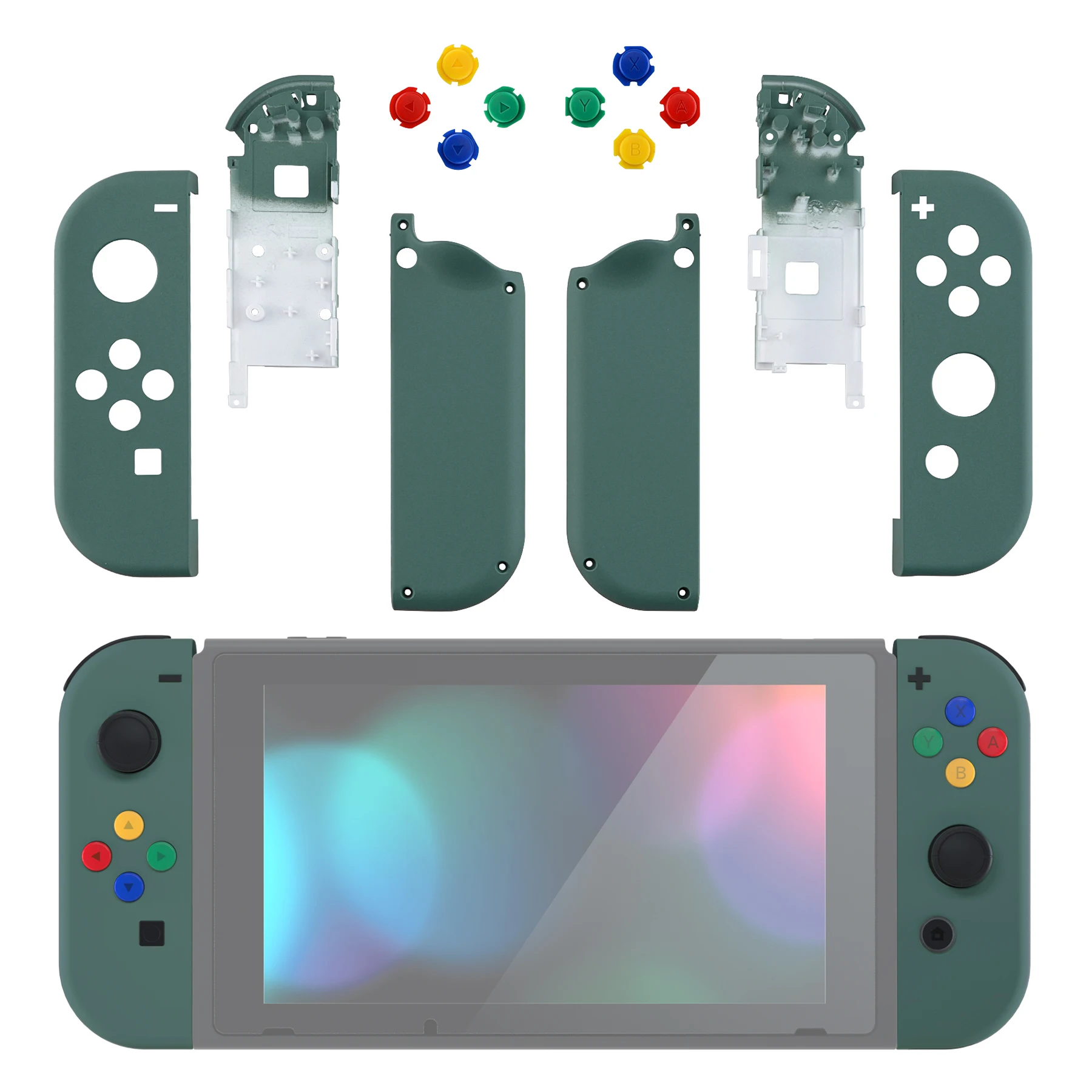 

eXtremeRate DIY Replacement Shell Case for NS Switch & OLED JoyCon - Pine Green