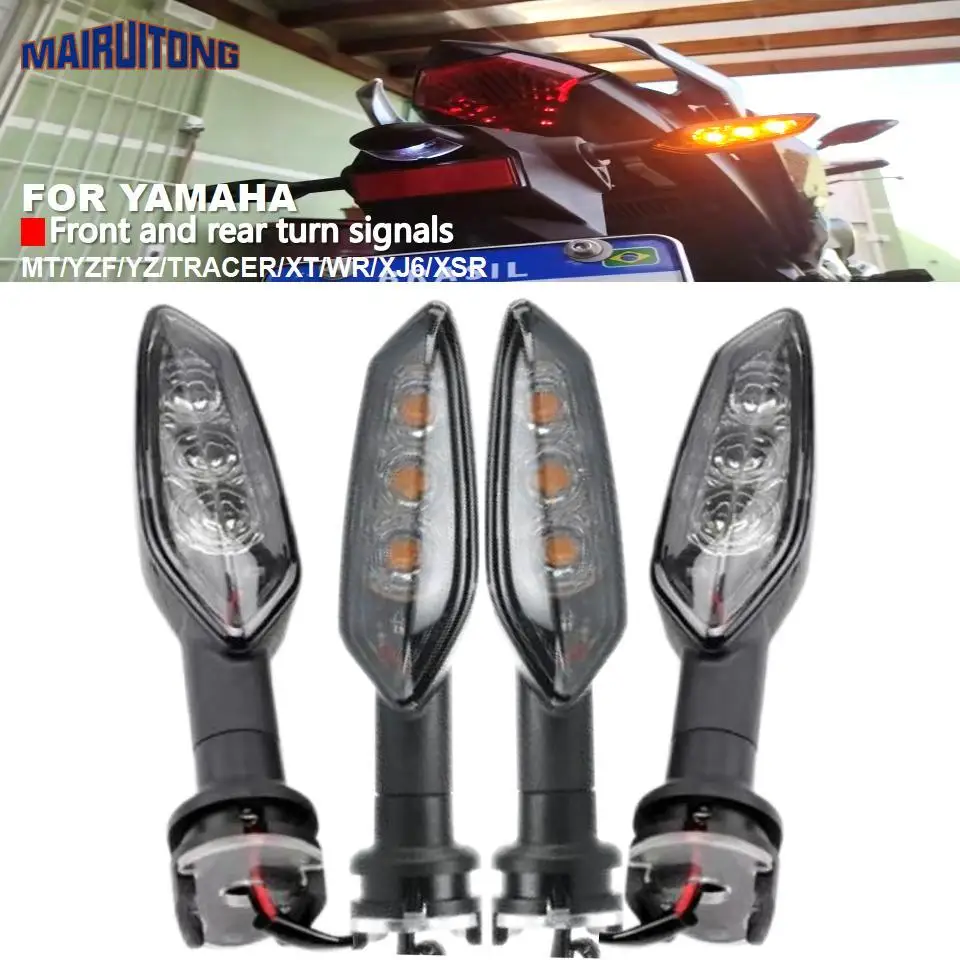 

LED Front and Rear Turn Signals For YAMAHA YZF R15 R25 R3 R125 MT25 MT03/15/07/09/10 XJ6 FZ6 Motorcycle Parts Directional Lights