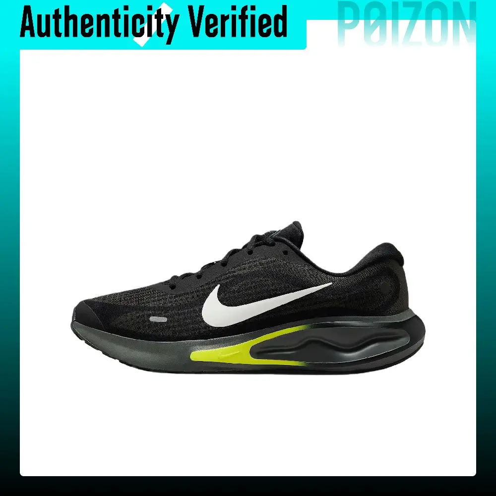 Nike Journey Run Breathable Low top Casual Running Shoes Men's Black FN0228-008
