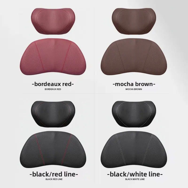 

Car Seat Backrest Pillow Neck Support Cushion Automotive Interior Accessories For Porsche Vehicles Seat Lumbar Support Pad