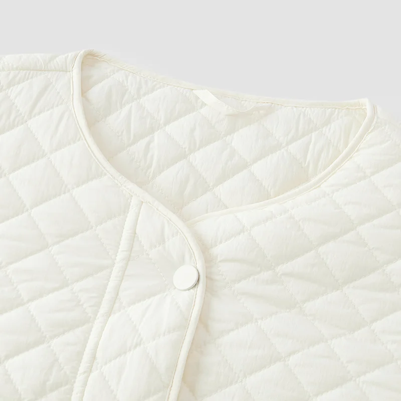 Semir معاطف النساء مبطن محكم الماس الطبقة الداخلية فضفاضة عادية 2025 الشتاء الرباط سترات قطنية خفيفة الوزن للمرأة