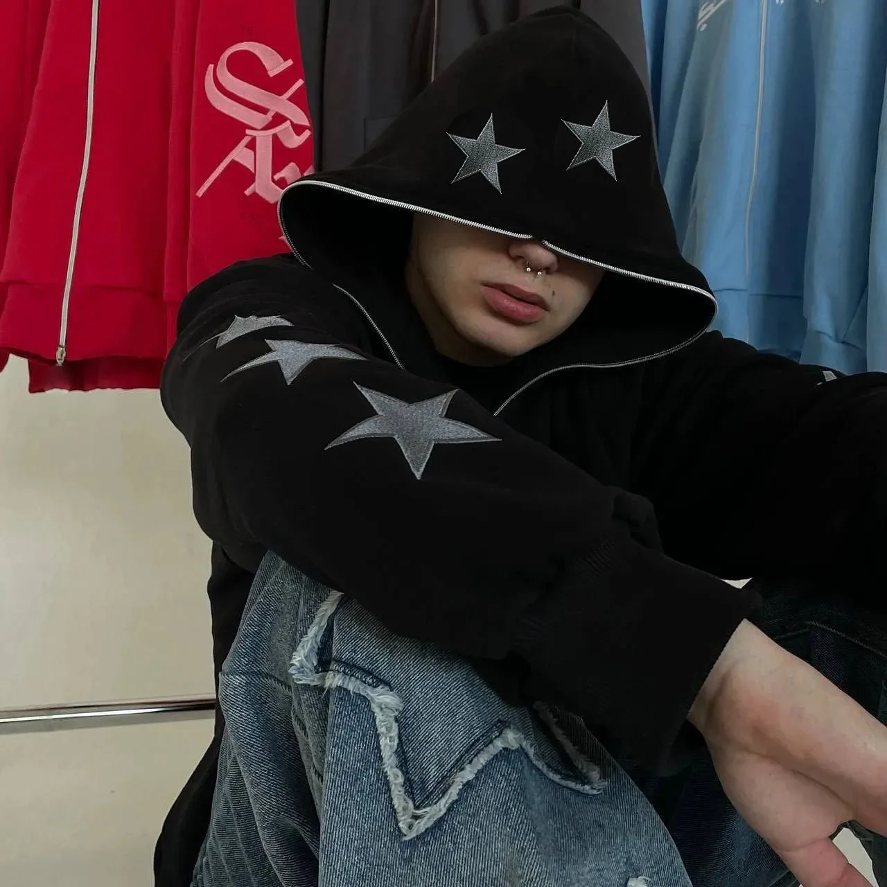 Hooded Embroidered … - image