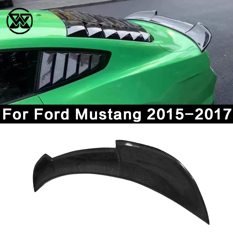 For Ford Mustang 2015-2017 GT Tail Wing MMD Style Carbon Fiber Car Spoiler Rear Wing Trunk Lid Tail Wing Body Kit