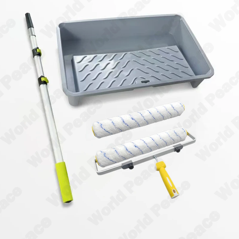 23in Tray 18in Roller Brush 1.5m Aluminum Alloy Telescopic Rod Large-Area Painting Tool