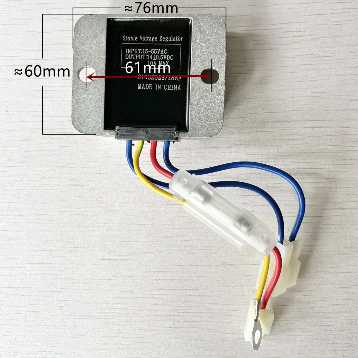 12V 4 WIRES AVR Automatic Voltage Regulator pumper charging adjuster stabilizer for 5KW 186F 178F Diesel generator