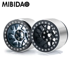 MIBIDAO 1/4 szt. 2.2 cali 45mm ze stopu metali Beadlock felgi piasty do osiowego RBX10 AXI03005 TRX-4 1/10 RC gąsienicowe części modelu samochodu