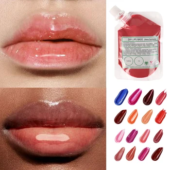 50ml DIY Lip Gloss Base Multicolor Lipgloss Bulk Bag Lipstick Raw Material Pigment…