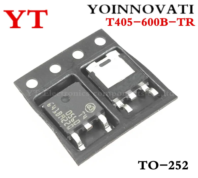 10pcs/lot T405-600B-TR T405-600B T40560 TRIAC SENS GATE 600V 4A DPAK TO-252 Best quality