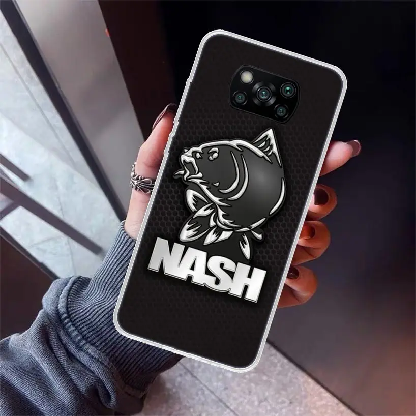 Nash Fishing Art Phone Case For Xiaomi Mi 12T 11T 10T 9T 12X 11i 12 11 10 9 8 Lite 13 5X 6X A1 A2 A3 CC9 Shell Print Fundas