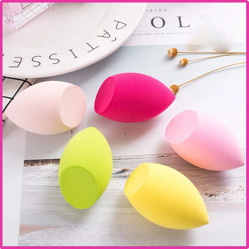 Hoge Kwaliteit Afschuinende Vormen Zachte Schoonheid Make-Up Sponzen Poeder Puff Blender Spons Ei Vrouwen Gezicht Make-Up Tools Cosmetische Bladerdeeg