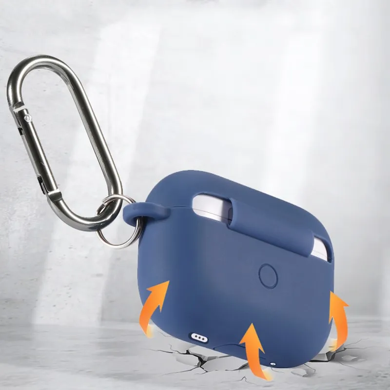 Для AirPods Pro 2 Чехол Силиконовые Мягкие airpods 2da generacion Front светодиодный Видимый airpod pro 2022 протектор для AirPods Pro 2 Чехол