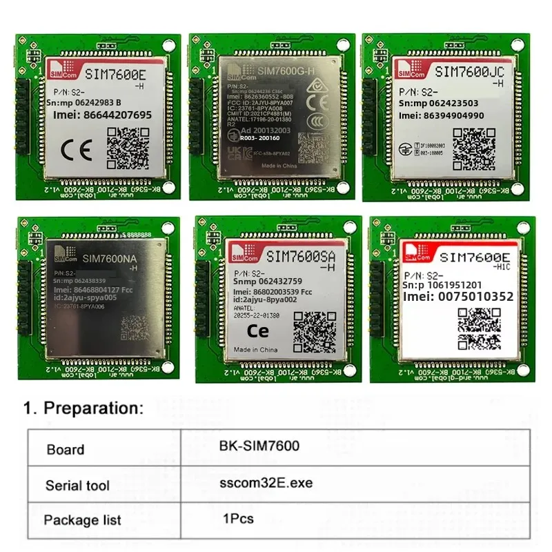 Kit breakout scheda centrale 4G IOT SIM7600SA TE-A 1 pz