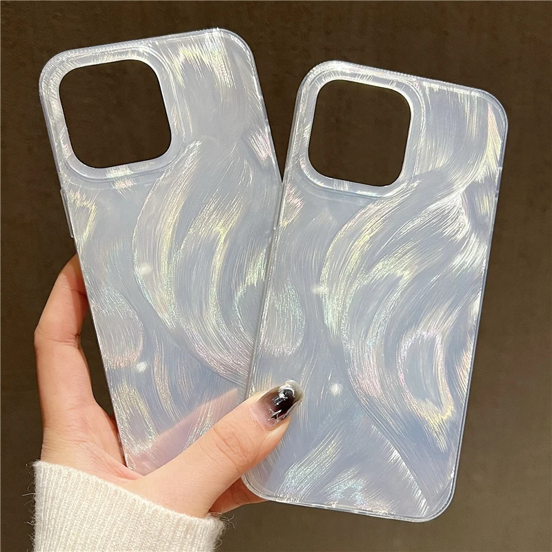 Luksusowe laserowo-srebrne etui na telefon Samsung S25 S24 S23 S22 S21 Ultra FE A16 A14 A34 A32 A15 A35 A52 A53 A54 A55 5G Bumper Cover — zdjęcie 4