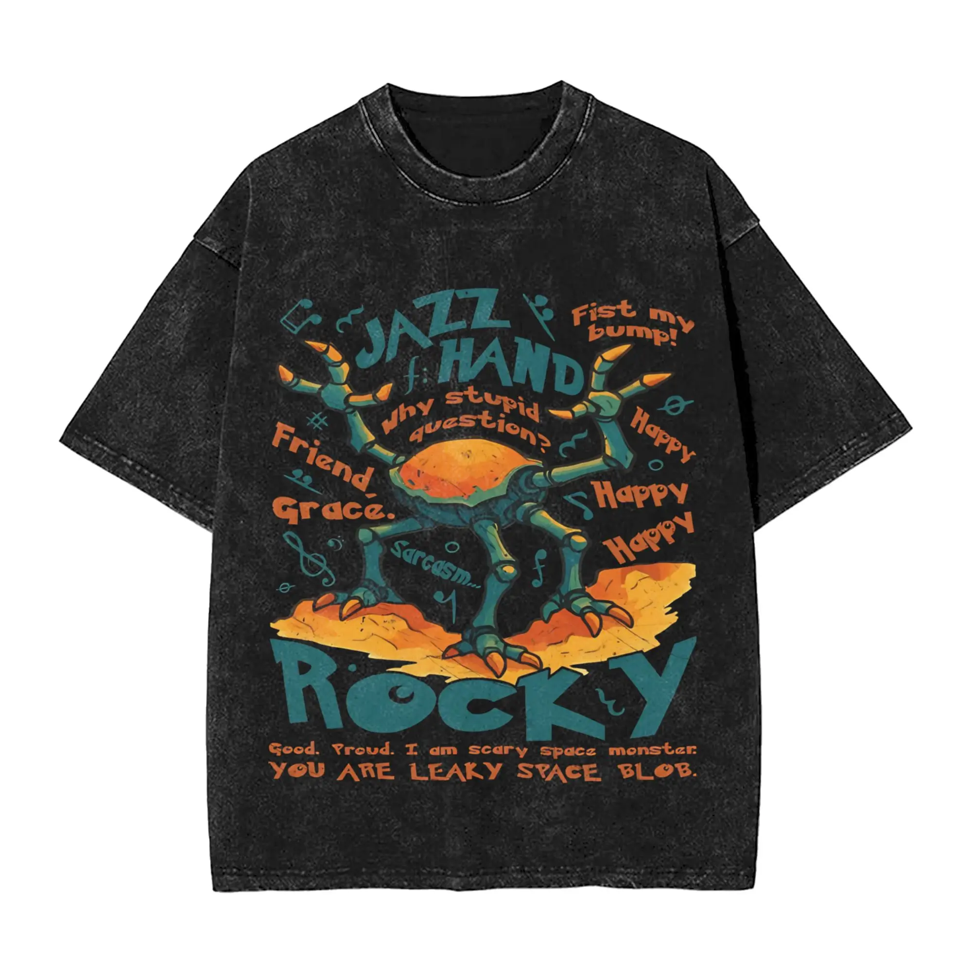 Rocky amaze Vintage Project Hail Mary T Shirt Beach Basic T-Shirts Casual Hip Hop Tee Shirt For Men Short-Sleeve Print Top Tees